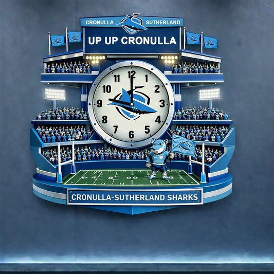 PREMIUM NRL X CSS 3D Visual Effect Acrylic Clock NDT NHM