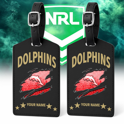 Premium NRL x DO  Personalized Leather Luggage Tag NDT VHM