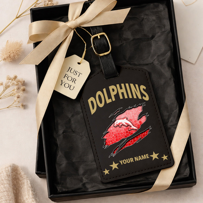 Premium NRL x DO  Personalized Leather Luggage Tag NDT VHM