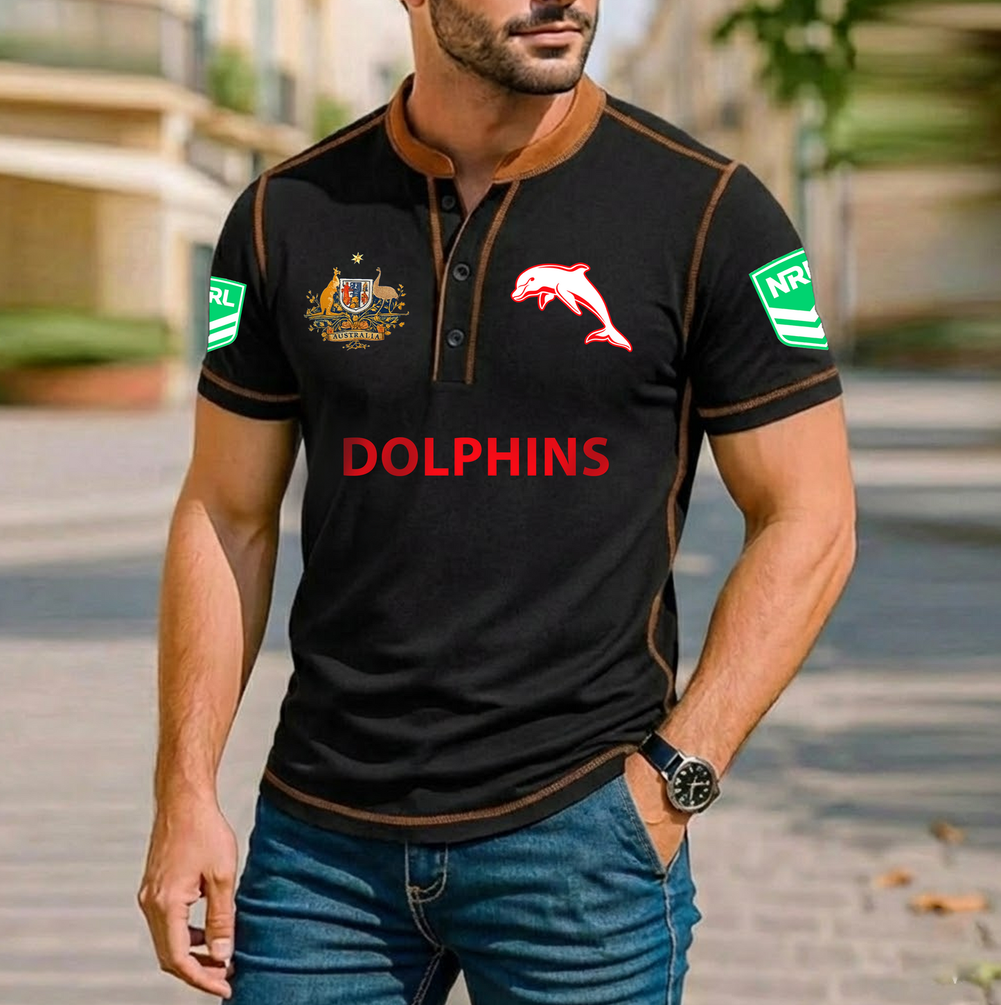 PREMIUM NRL X DO ROYAL HENLEY SHIRT FOR NEW YEAR NDT VHM