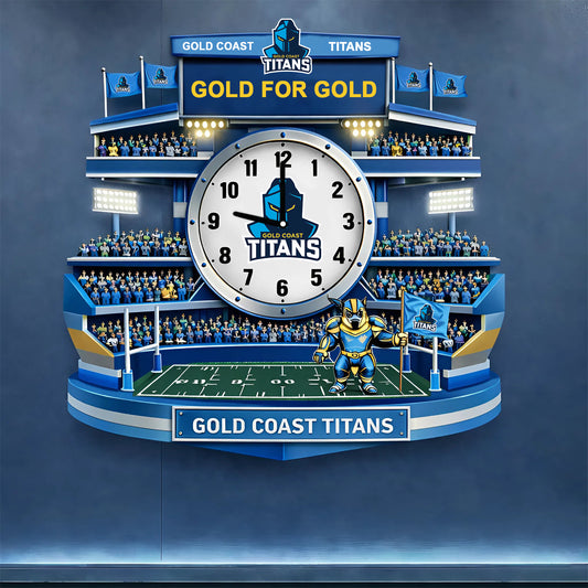 PREMIUM NRL X GCT 3D Visual Effect Acrylic Clock NDT NHM