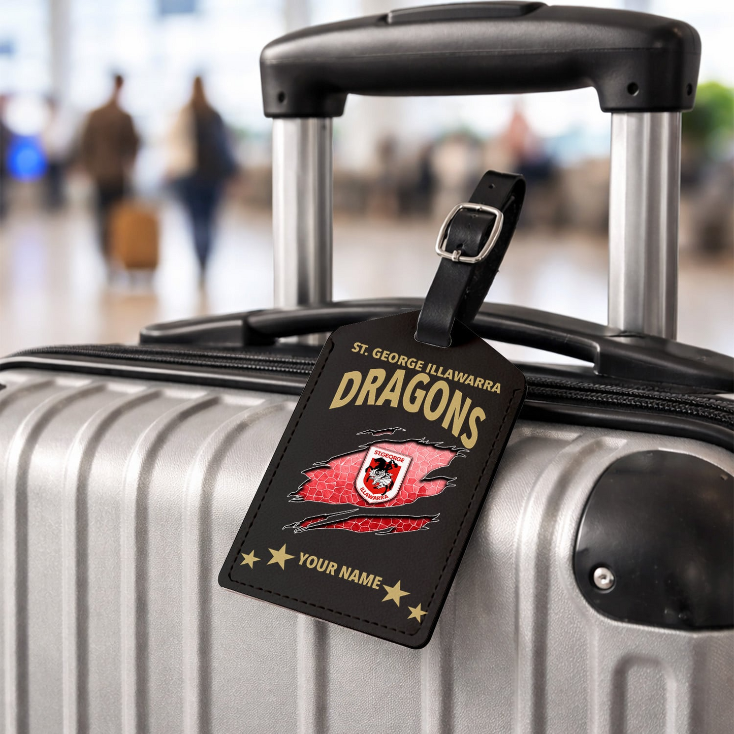 Premium NRL x GID Personalized Leather Luggage Tag NDT VHM