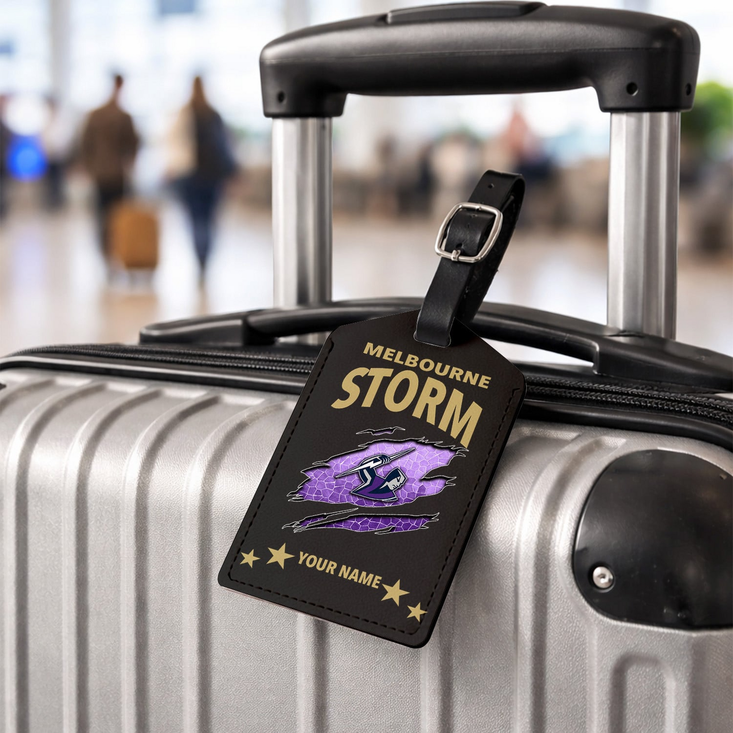 Premium NRL x MS Personalized Leather Luggage Tag NDT VHM