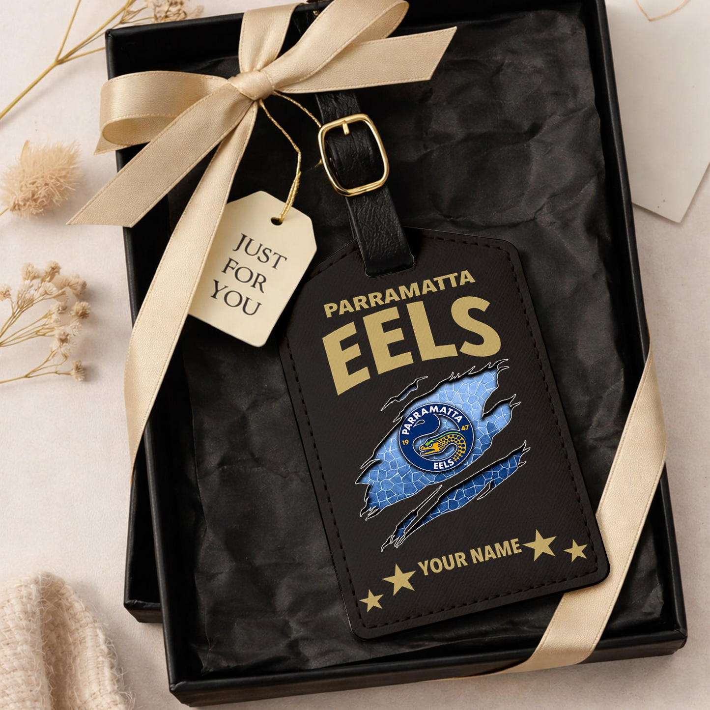 Premium NRL x PE Personalized Leather Luggage Tag NDT VHM