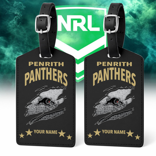 Premium NRL x PP Personalized Leather Luggage Tag NDT VHM