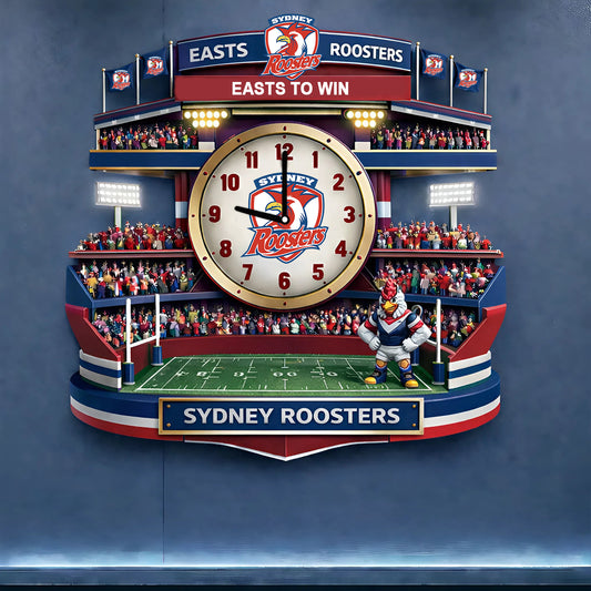 PREMIUM NRL X SR 3D Visual Effect Acrylic Clock NDT NHM