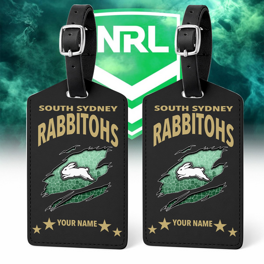 Premium NRL x SSR Personalized Leather Luggage Tag NDT VHM