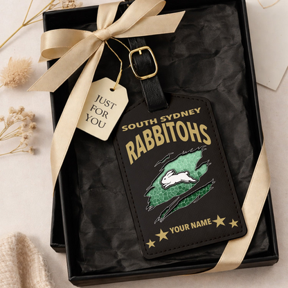 Premium NRL x SSR Personalized Leather Luggage Tag NDT VHM