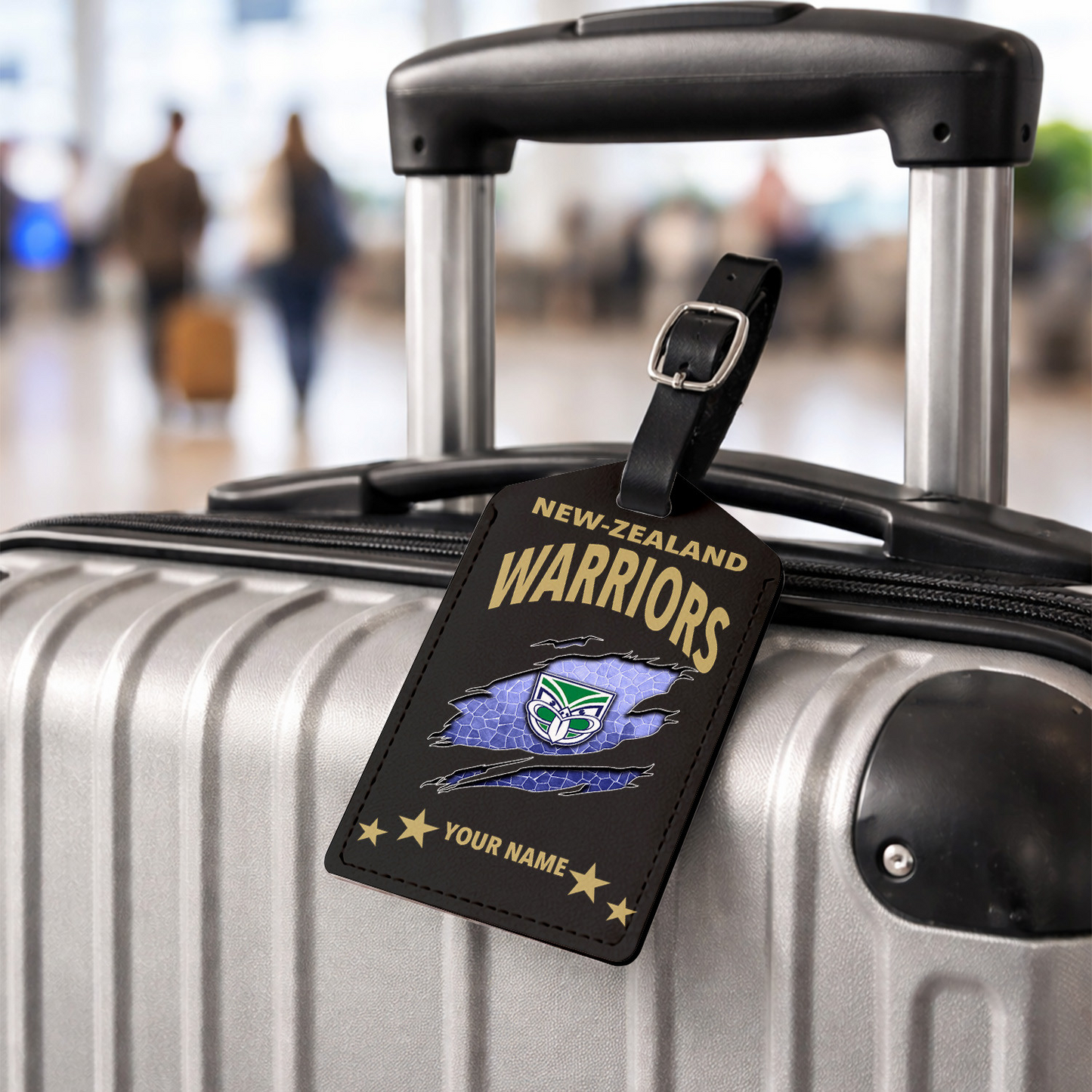 Premium NRL x WA Personalized Leather Luggage Tag NDT VHM