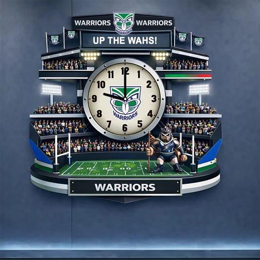 PREMIUM NRL X WAR 3D Visual Effect Acrylic Clock NDT NHM