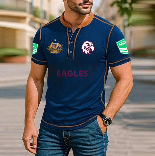 PREMIUM NRL X WSE ROYAL HENLEY SHIRT FOR NEW YEAR NDT VHM