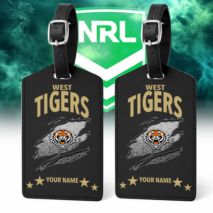 Premium NRL x WTPersonalized Leather Luggage Tag NDT VHM