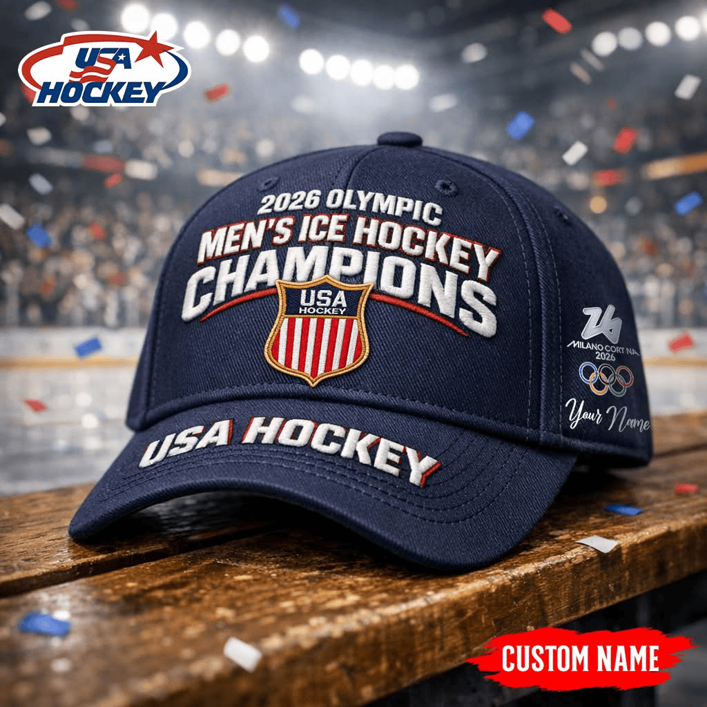 Premium Olympic USA Ice Hockey Champions 2026 Cap V1 NMD TTV