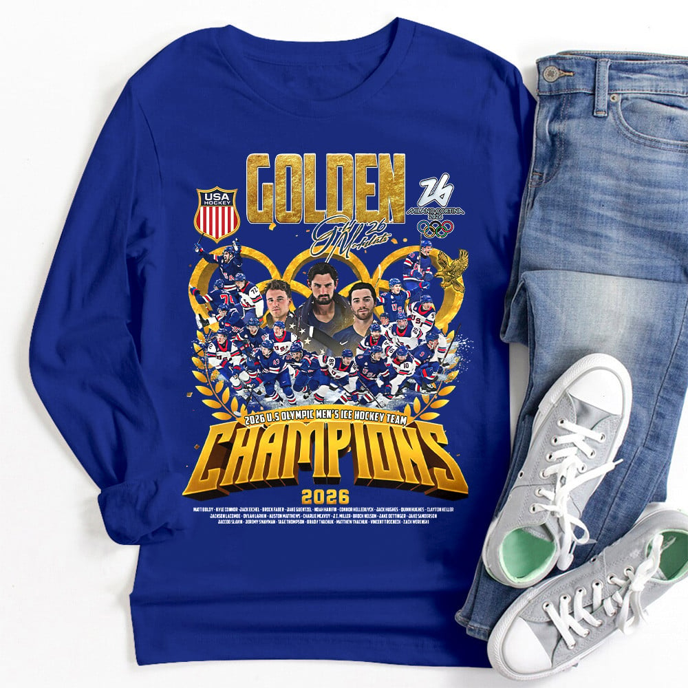Premium Olympic USA Ice Hockey Champions 2026 Shirt V1 NMD TTV