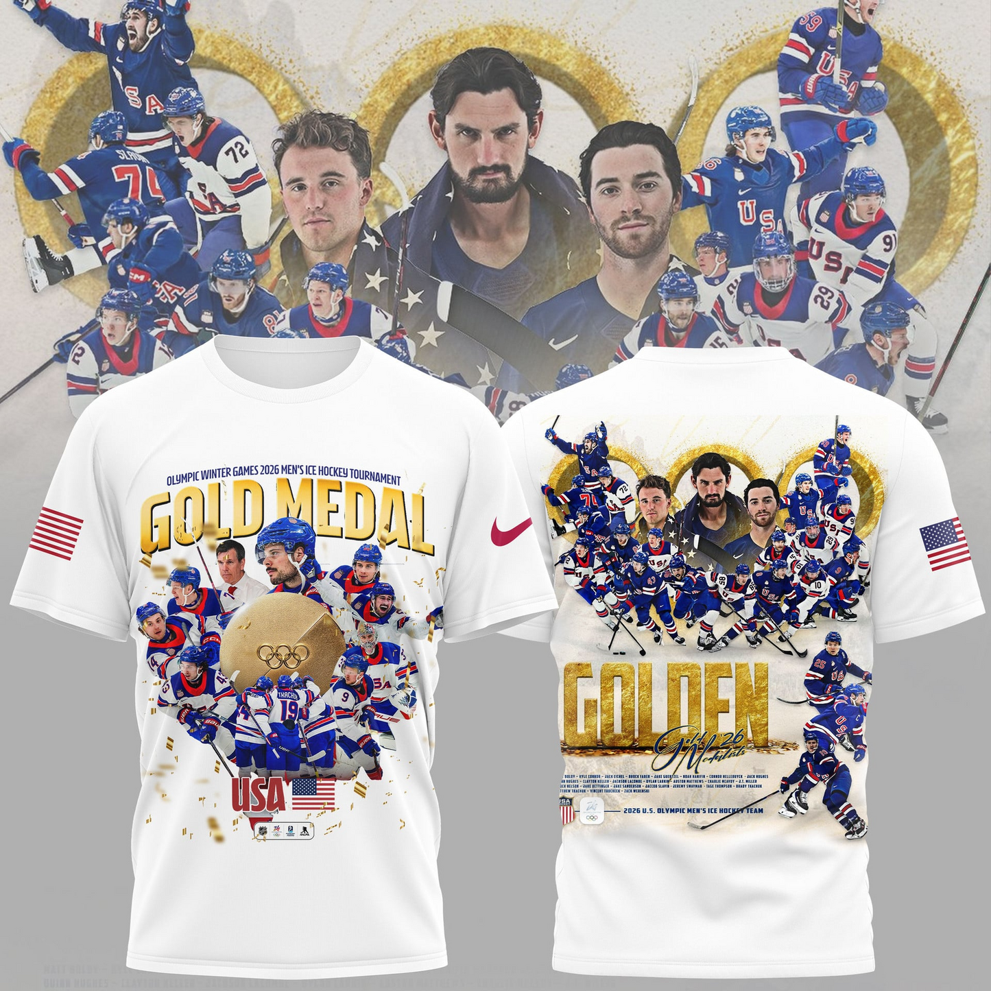 Premium Olympic USA Ice Hockey Champions 2026 Shirt V2 NMD TTV