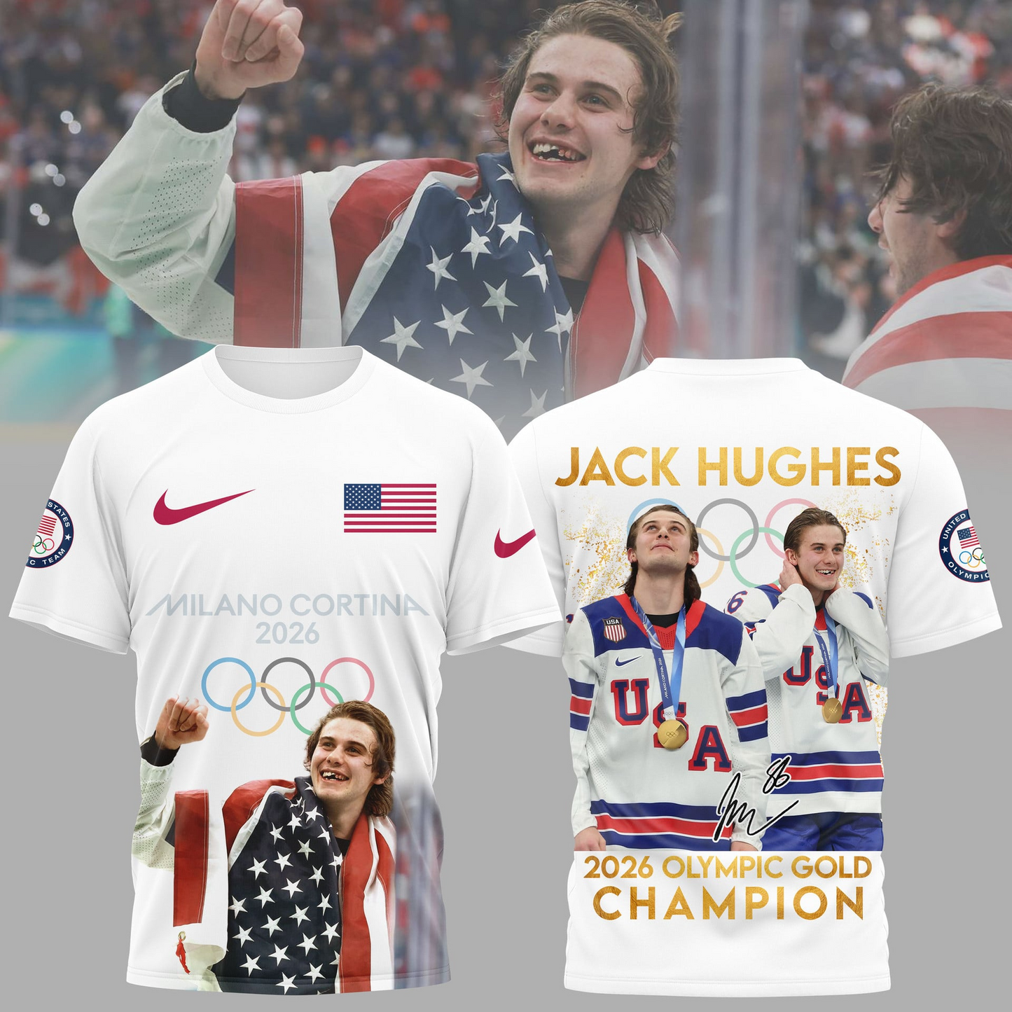 Premium Olympic USA Ice Hockey Champions 2026 T-shirt V7 NMD TTV