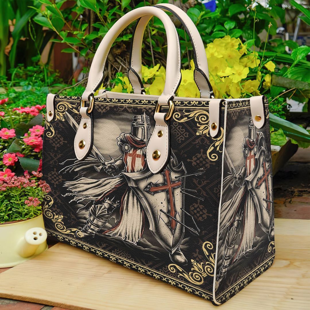 Knights Templar Leather Bag Handbag | Tote Bag | Leather Tote For Women