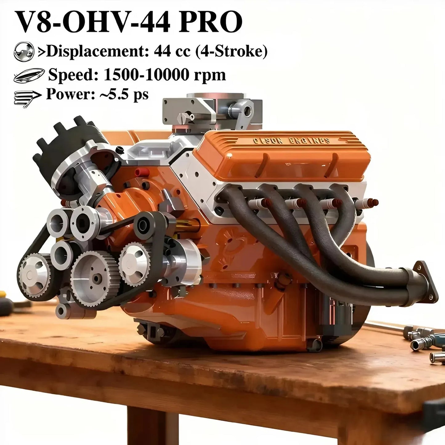 🎉Christmas Deals 50% OFF🔥 - Gasoline OHV V8 Small-block Engine Model Kits