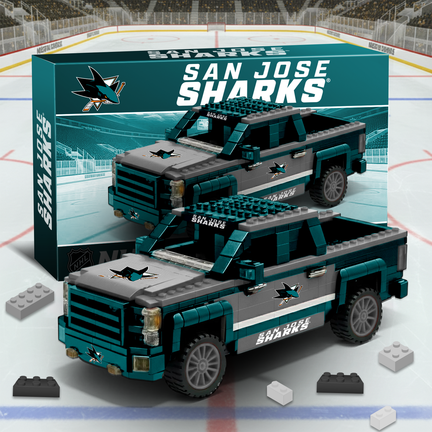 SAN NHL 3D Racing Truck Model Building Block Set V2 NAK PTTD