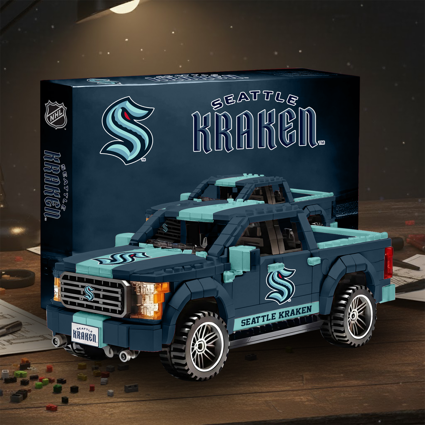 SEA NHL 3D Racing Truck Model Building Block Set V2 NAK NHT