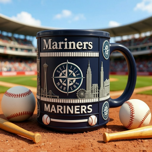 SEA X MLB Iconic City Baseball Mug V1 NAK NHT
