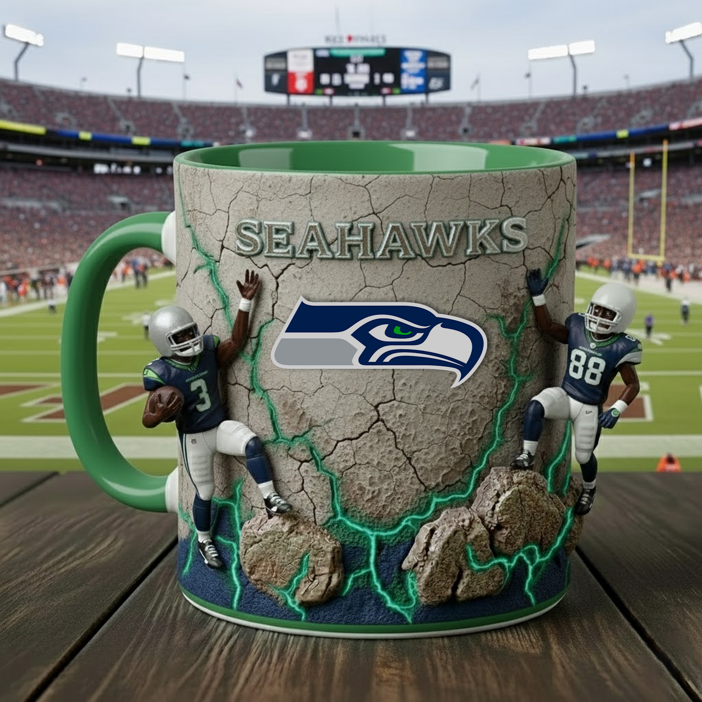 SEA X NFL Coffee Accent Mug - Personalized Gifts NAK NHT