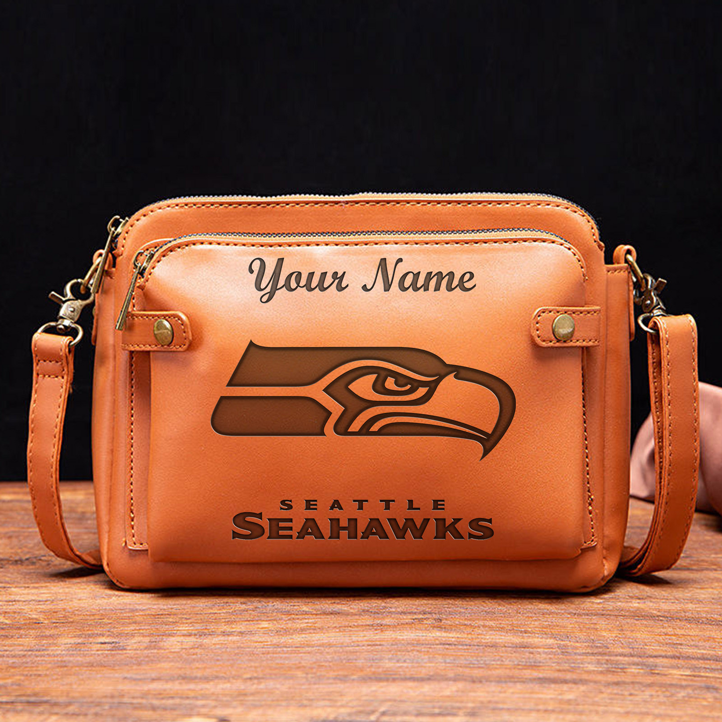 SEA x NFL Shoulder Crossbody Handbag DATND TANTD
