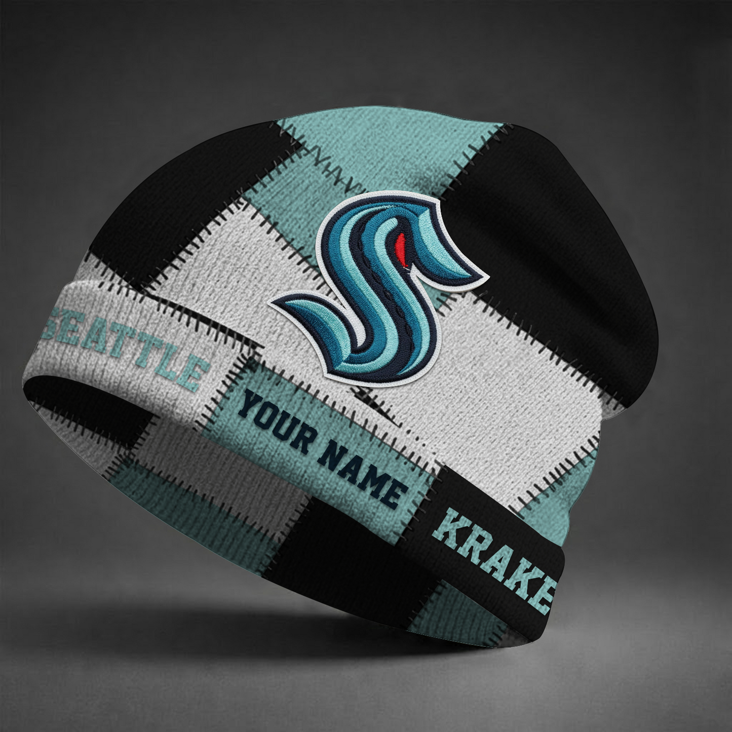 SEA X NHL Custom Name Beanie Hat Gifts For Fans - Limited Edition NAK NHT