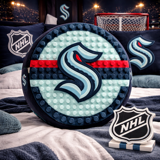 SEA x NHL Hockey Logo Plush Pillow NAK NHT