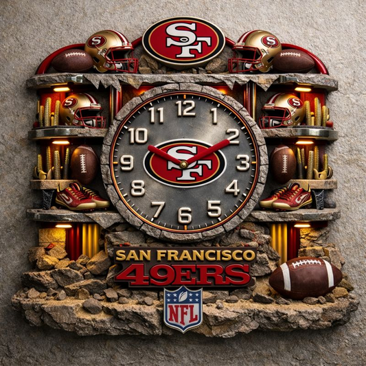 SF X NFL Master Arena Clock NAK NHT