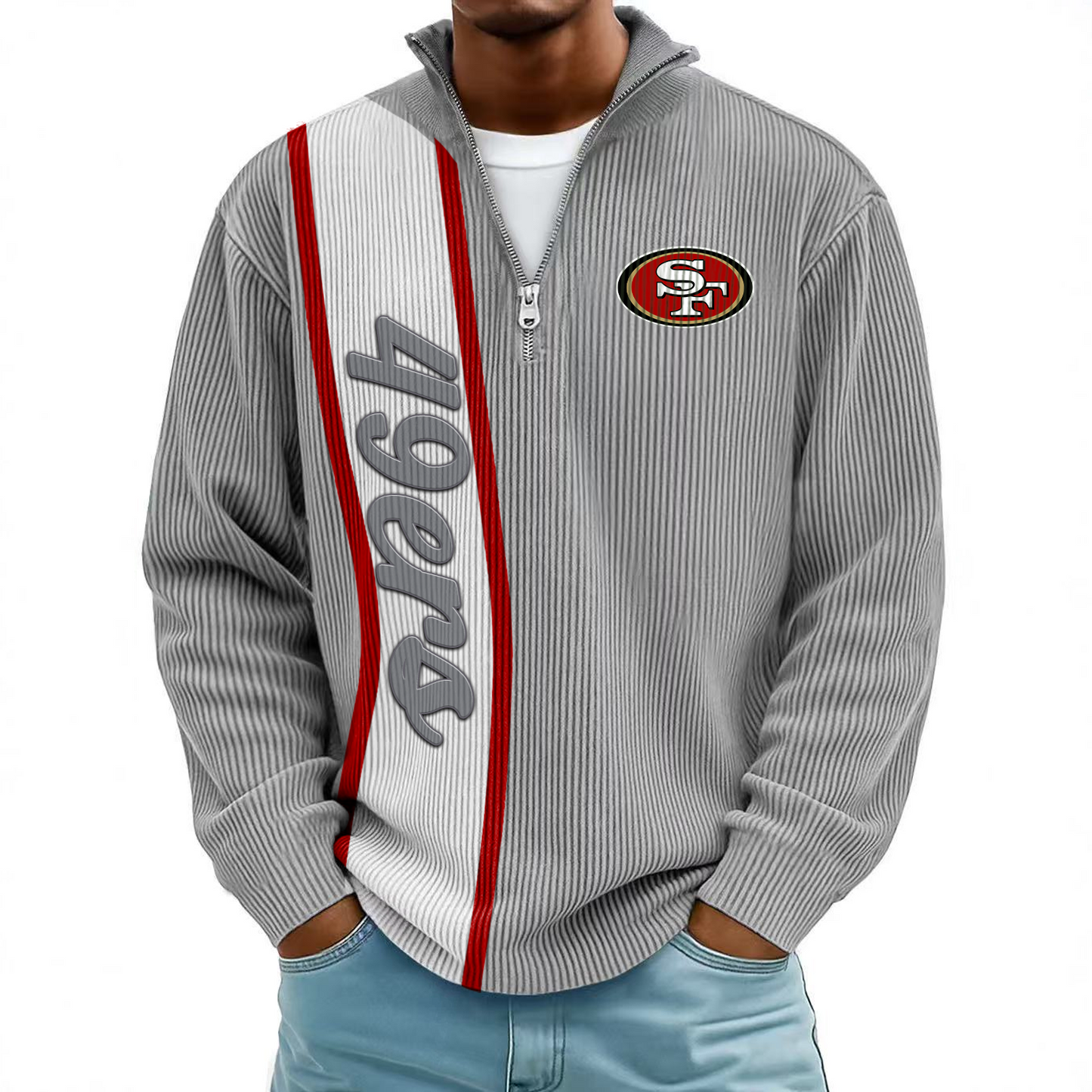 SF x NFL Mokaloha Men's Waffle Henley Shirts DATND TANTD