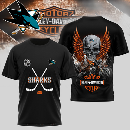 SJS Premium NHL Motorcycle 3D Shirt DDT CTND