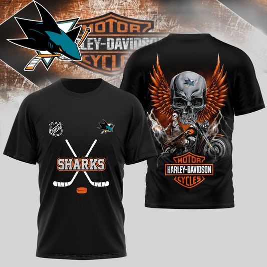 SJS Premium NHL Motorcycle 3D Shirt DDT CTND