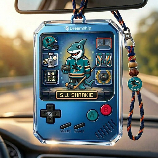 SJS x Classic NHL Hockey Car Ornaments NAK TTT
