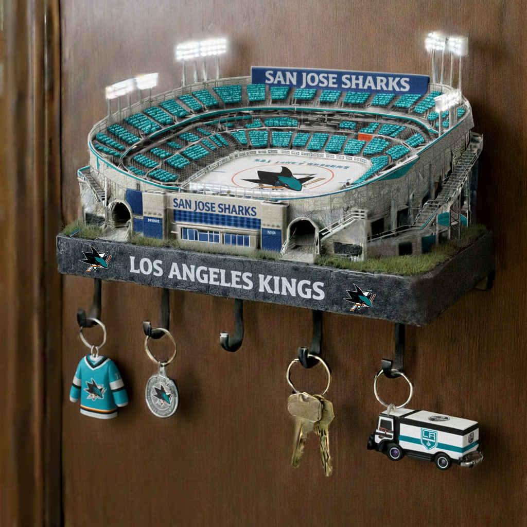 SJS x NHL Decorative Wall Key Organizer NAK CTKT