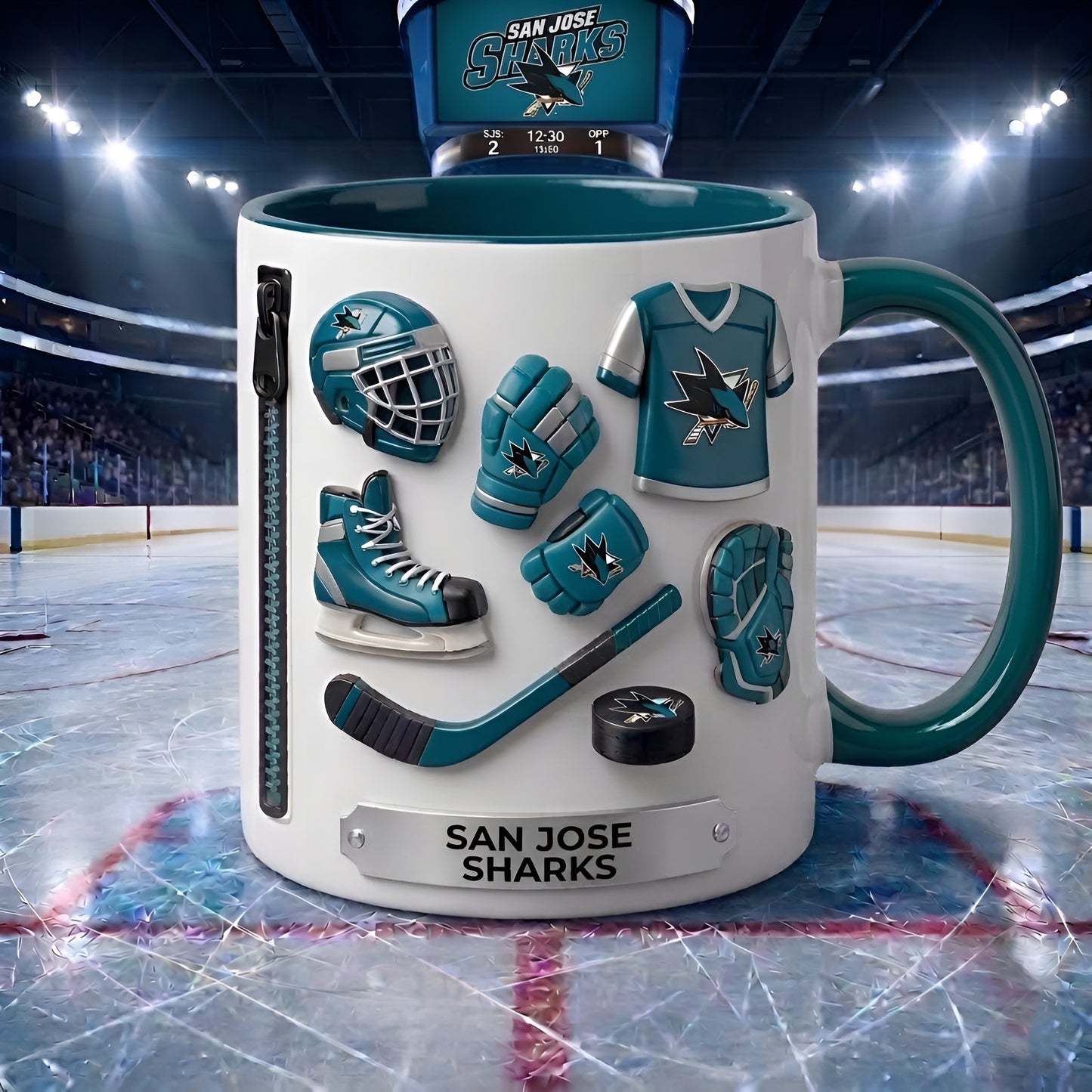 SJS x NHL Game Day Coffee Mug NAK NTN
