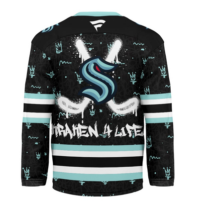 SK Premium NHL Graffiti My Team 4 Life Hockey Jersey DDT NTL