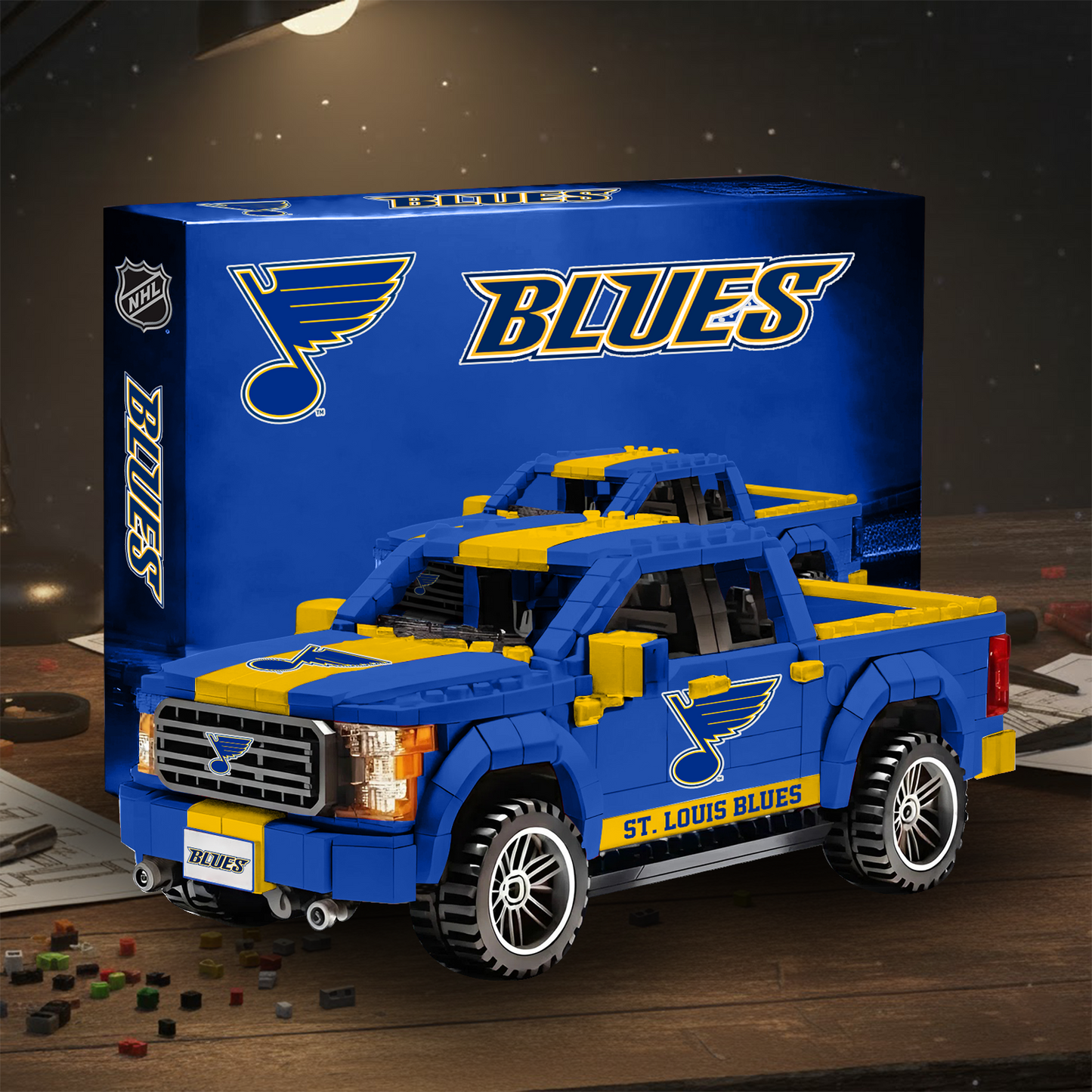 SLB NHL 3D Racing Truck Model Building Block Set V2 NAK NHT