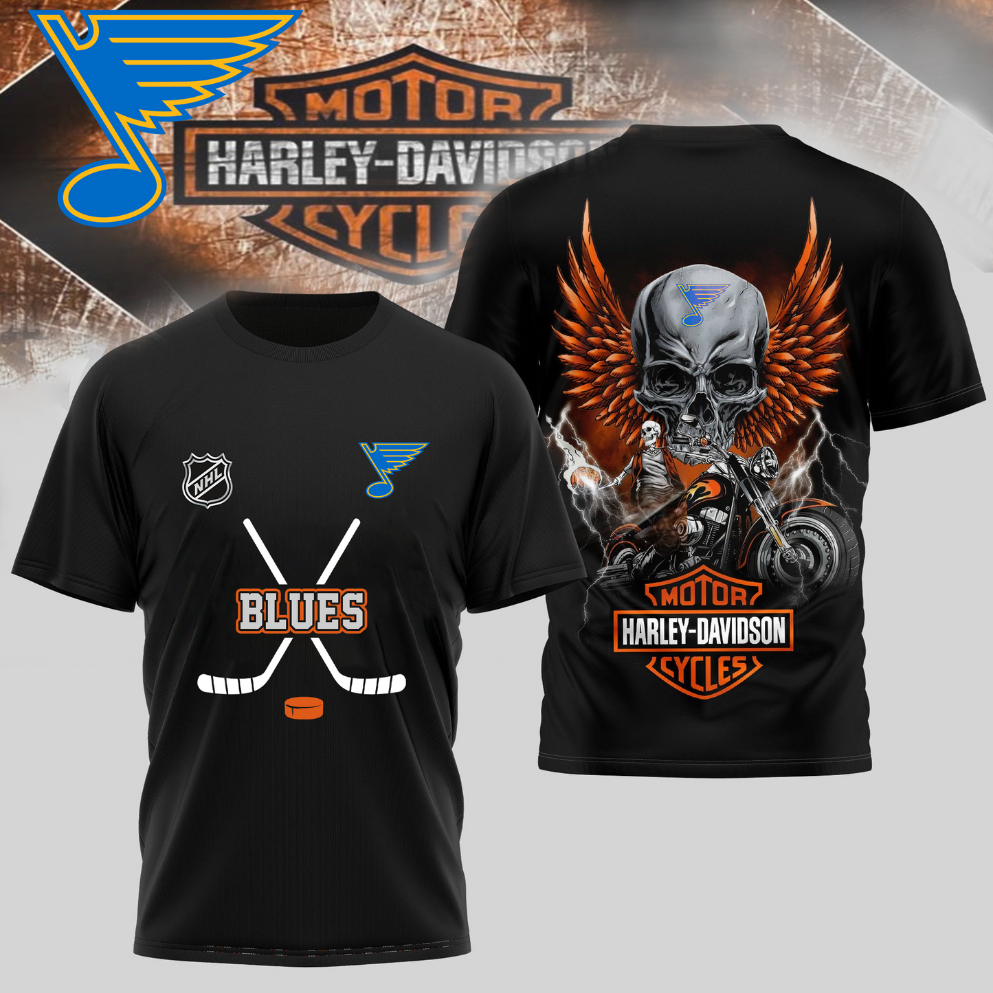 SLB Premium NHL Motorcycle 3D Shirt DDT CTND