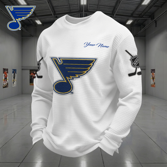 SLB X NHL Men Football Waffle Long Sleeve T-Shirt V1 NAK NHT