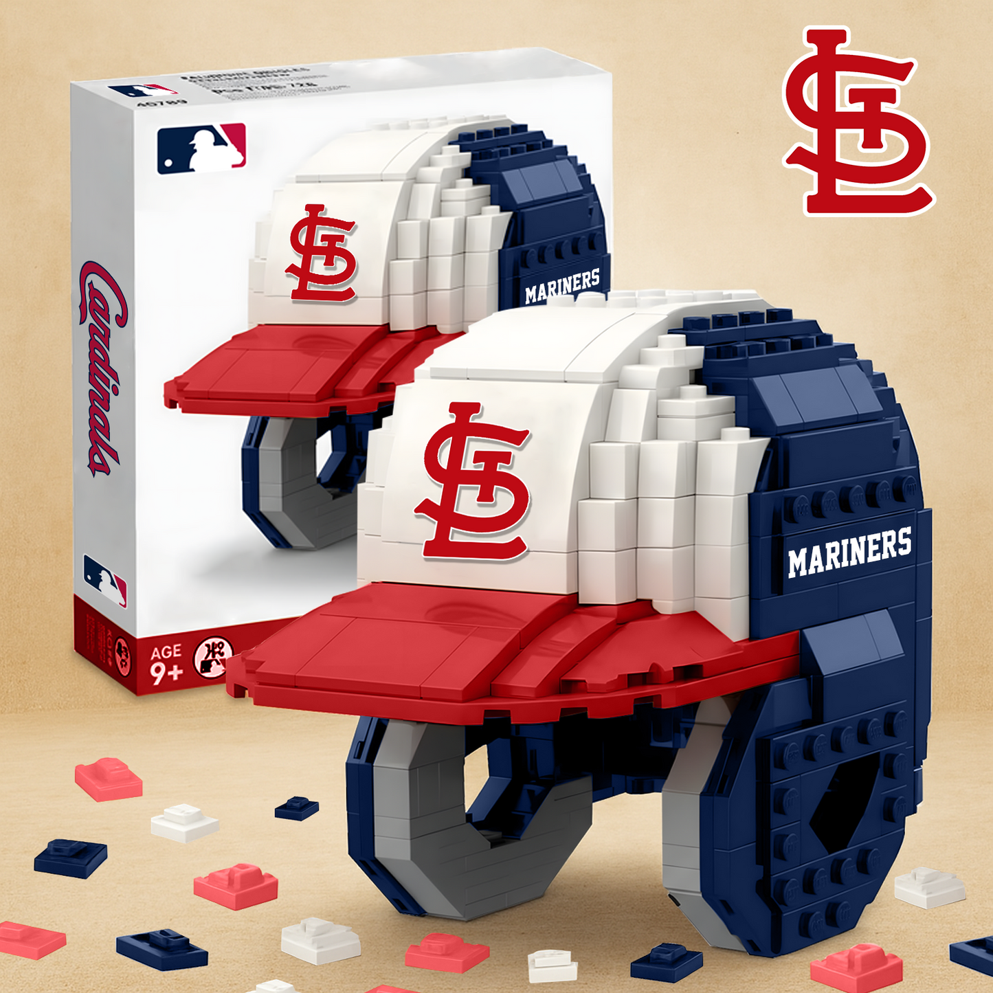 SLC X MLB Baseball Helmet Building Blocks V1 NAK NHT