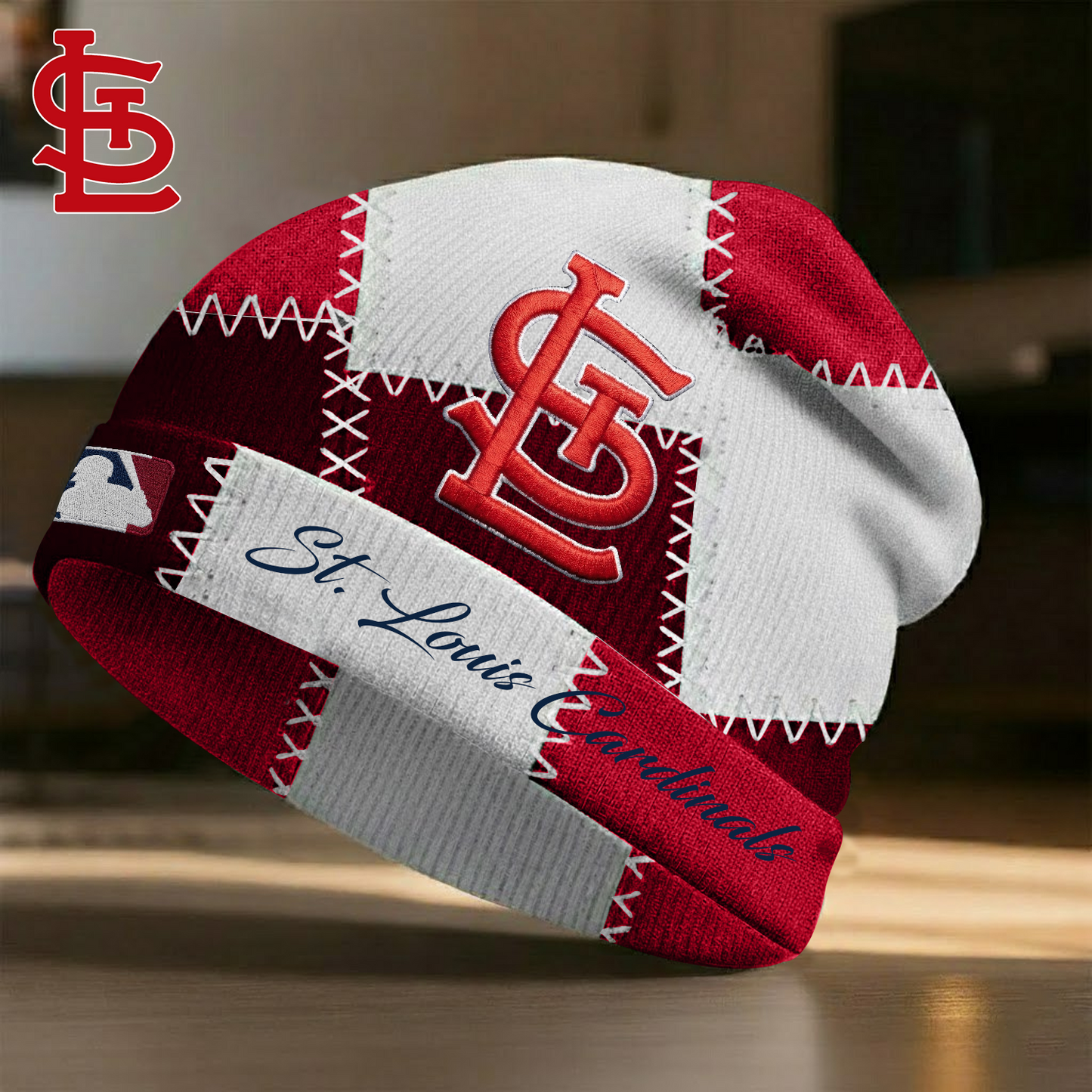 STL X MLB Custom Name Beanie Hat Gifts For Fans - Limited Edition NAK NHT
