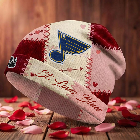 STL X NHL Warm Hearts Beanie - Valentine Gift V1 NAK NHT