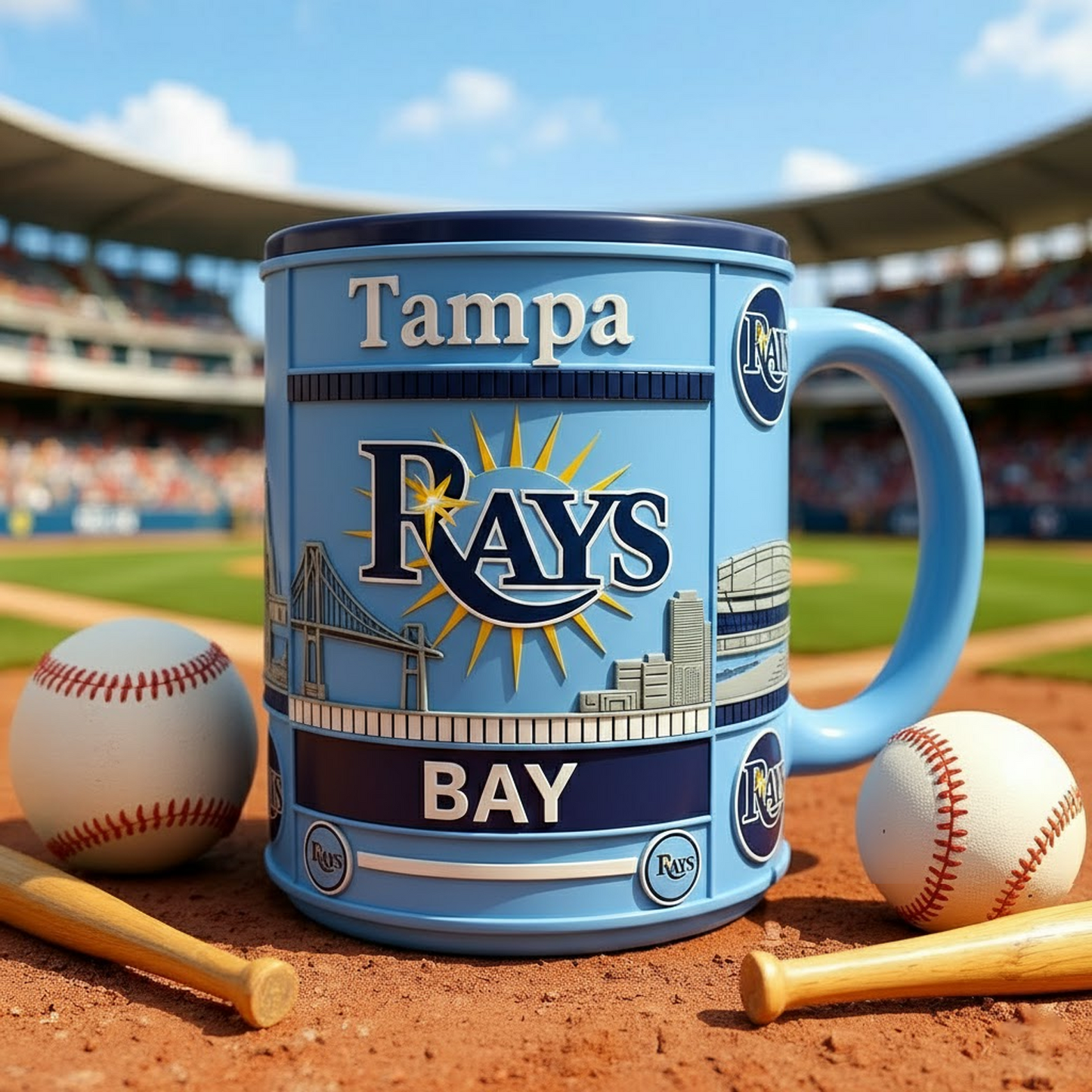 TB X MLB Iconic City Baseball Mug V1 NAK NHT