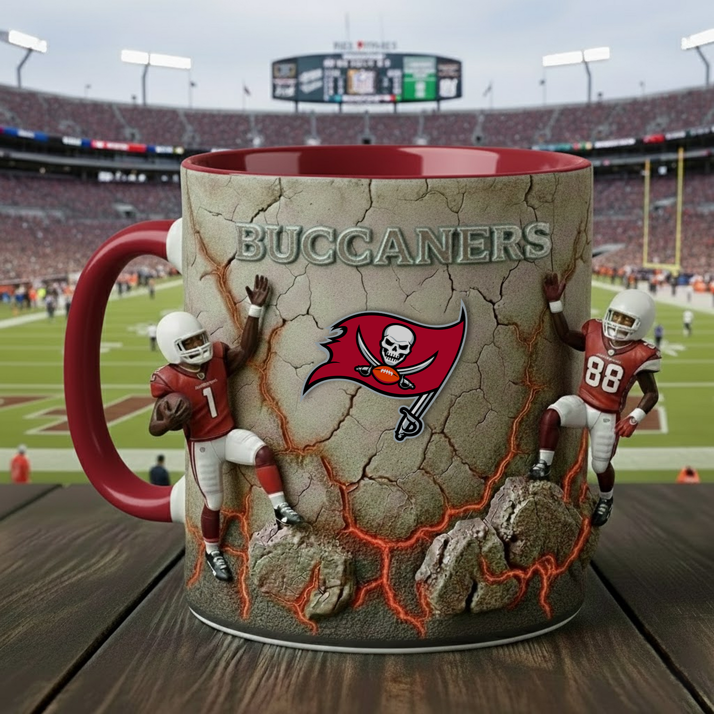 TB X NFL Coffee Accent Mug - Personalized Gifts NAK NHT