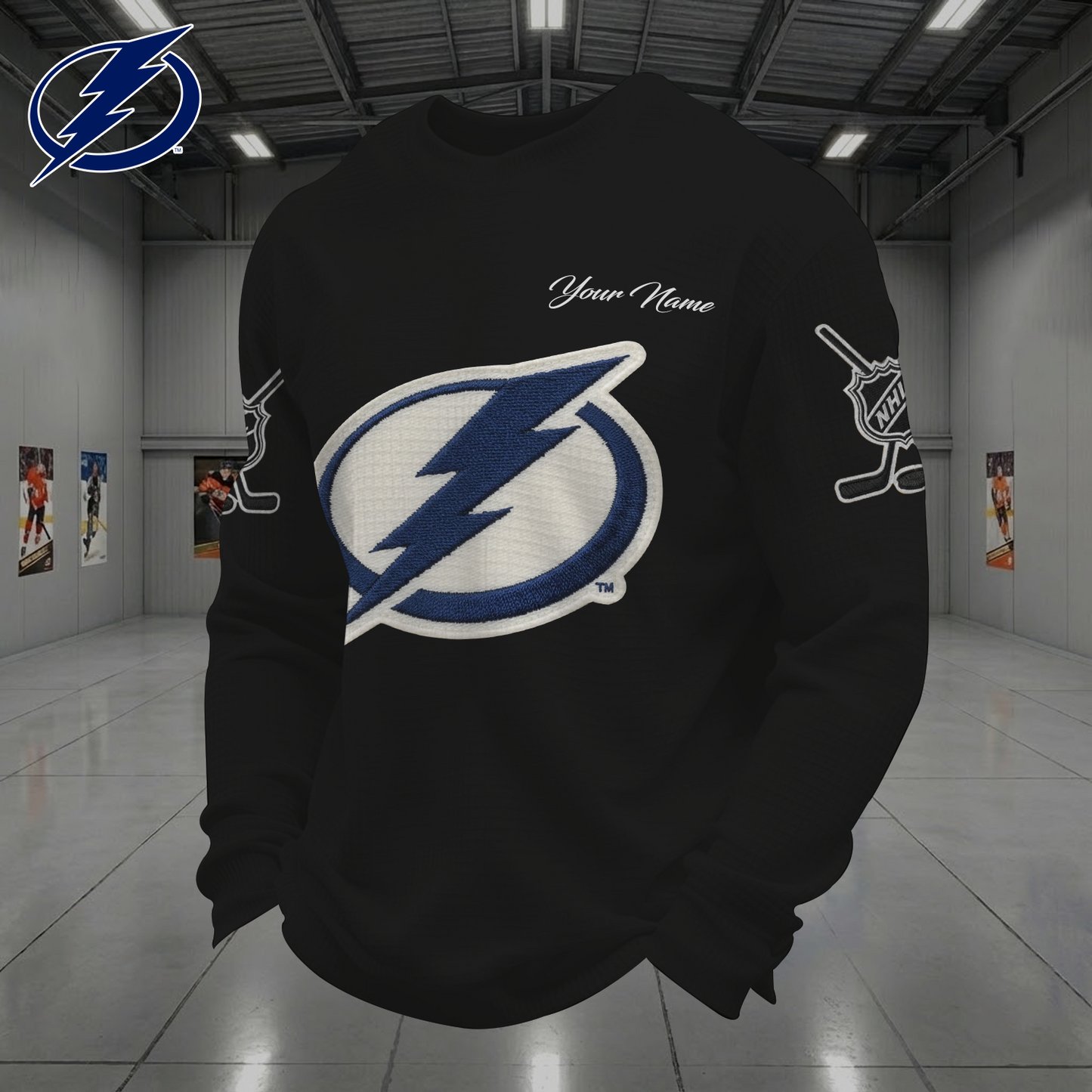 TBL X NHL Men Football Waffle Long Sleeve T-Shirt V1 NAK NHT