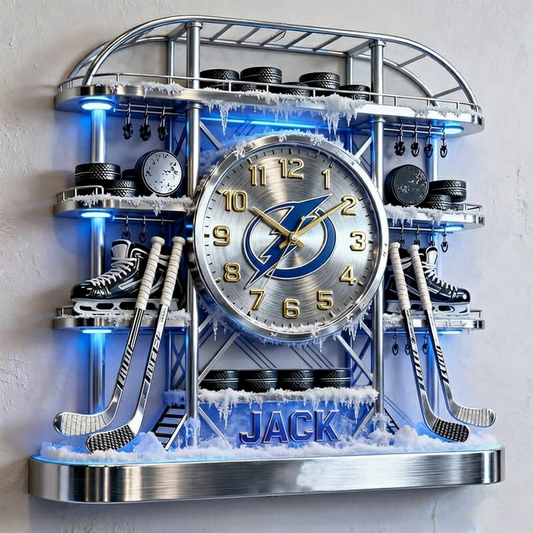TBL X Personalized ice hockey arena tower themed clock NAK NHT