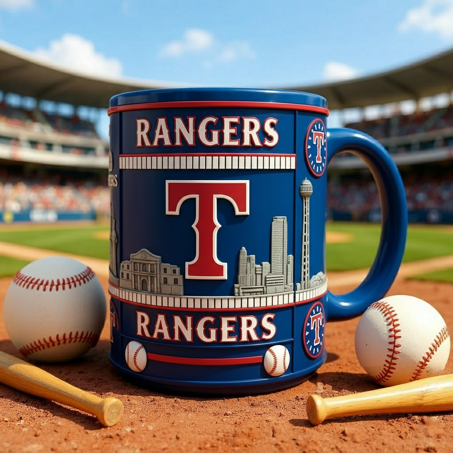 TEX X MLB Iconic City Baseball Mug V1 NAK NHT