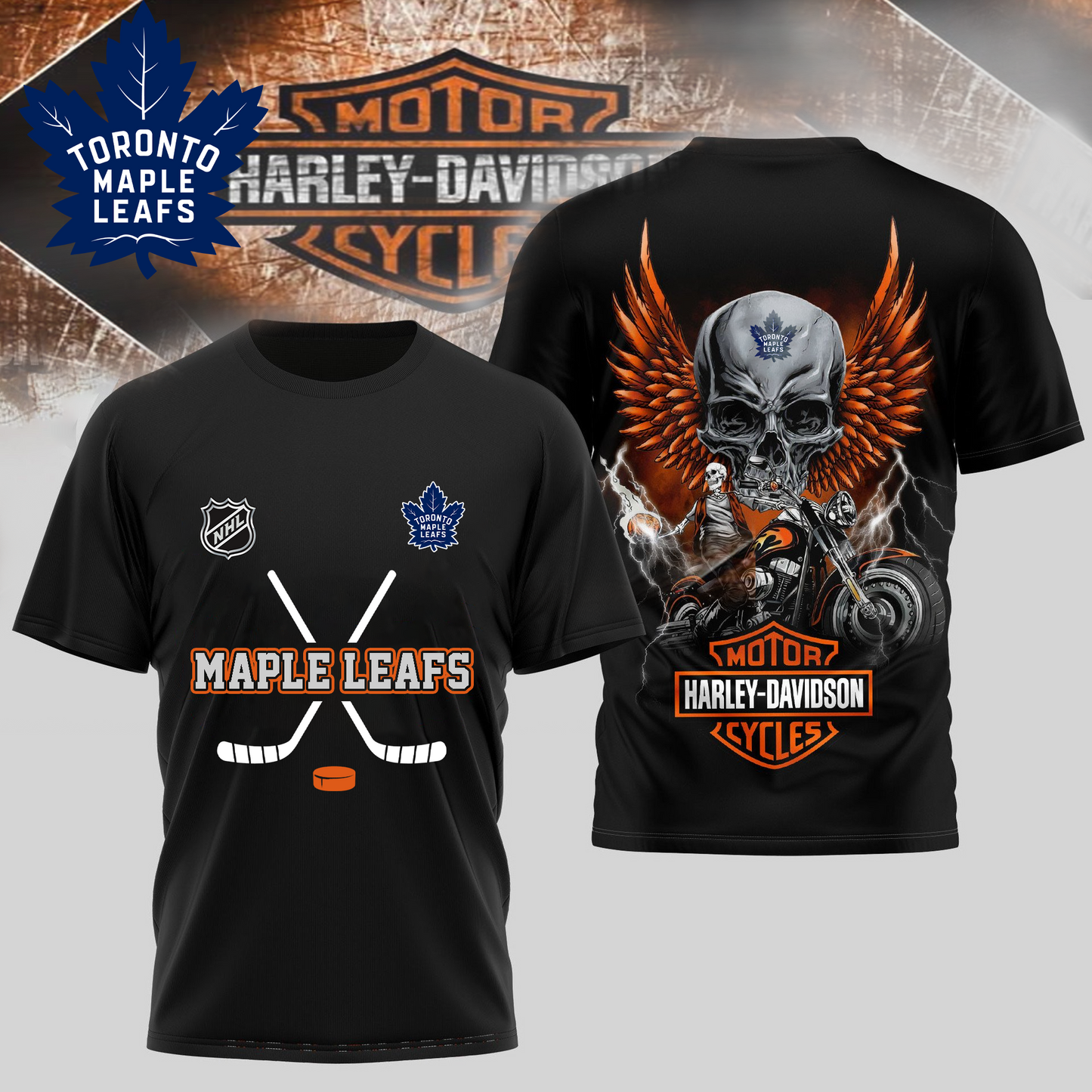 TML Premium NHL Motorcycle 3D Shirt DDT CTND