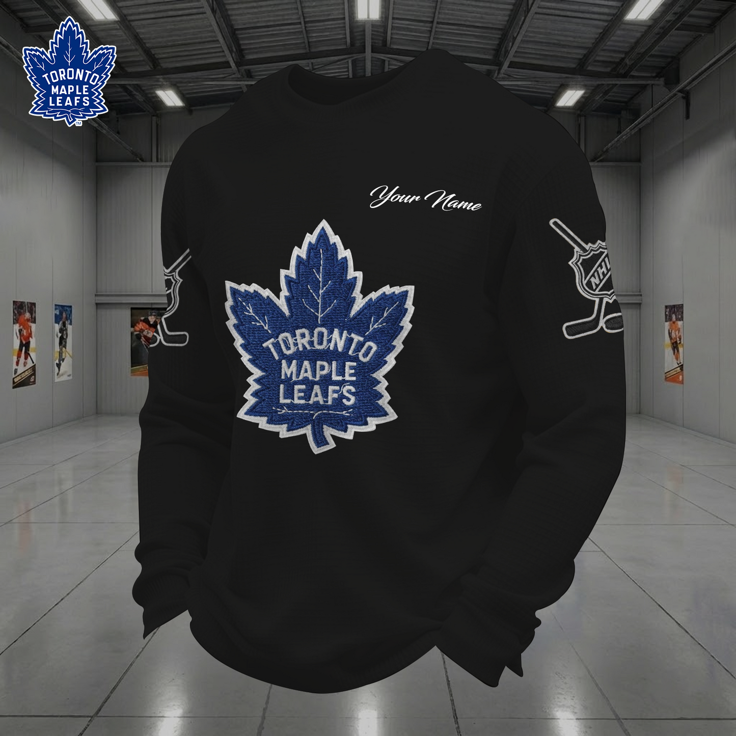 TOR X NHL Men Football Waffle Long Sleeve T-Shirt V1 NAK NHT